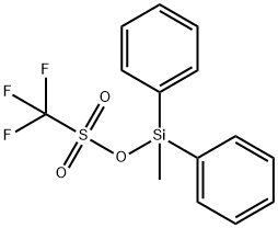 甲基二苯基硅烷基 三氟甲磺酸盐,91158-37-1,结构式