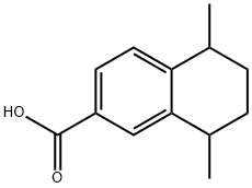 5,8-Dimethyl-5,6,7,8-tetrahydronaphthalene-2-carboxylic acid Struktur