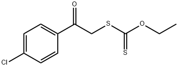 Carbonodithioic acid, S-[2-(4-chlorophenyl)-2-oxoethyl] O-ethyl ester 化学構造式