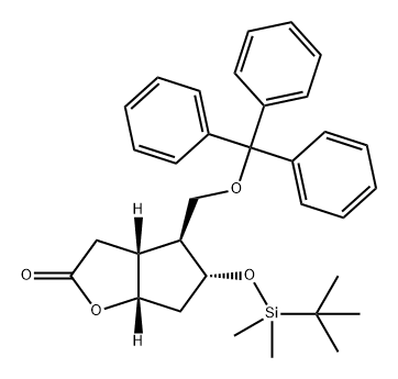 2H-Cyclopenta[b]furan-2-one, 5-[[(1,1-dimethylethyl)dimethylsilyl]oxy]hexahydro-4-[(triphenylmethoxy)methyl]-, (3aR,4S,5R,6aS)-