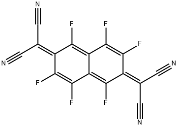 Propanedinitrile, 2,2'-(1,3,4,5,7,8-hexafluoro-2,6-naphthalenediylidene)bis- Structure