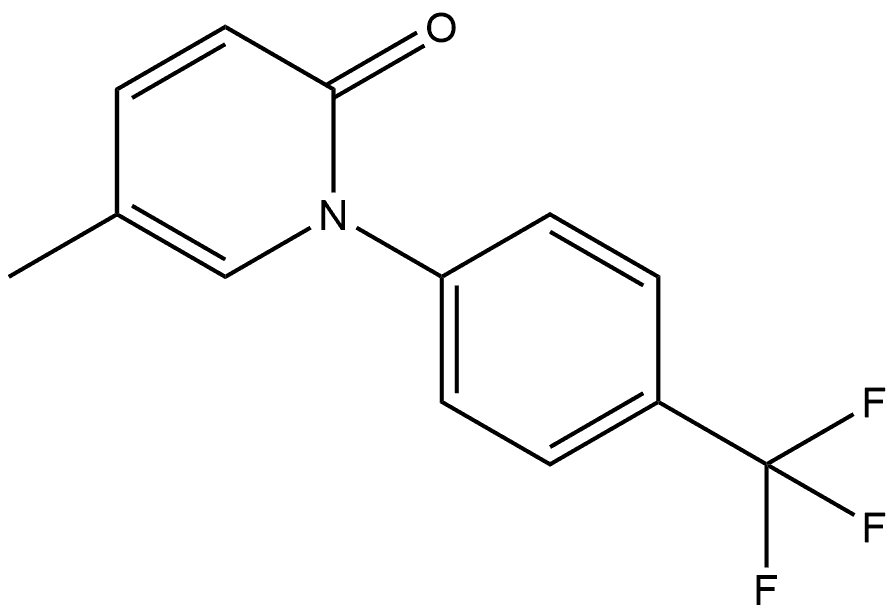 5-Methyl-1-[4-(trifluoromethyl)phenyl]-2(1H)-pyridinone 结构式