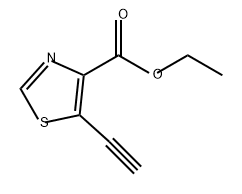 5-乙炔基噻唑-4-甲酸乙酯 结构式