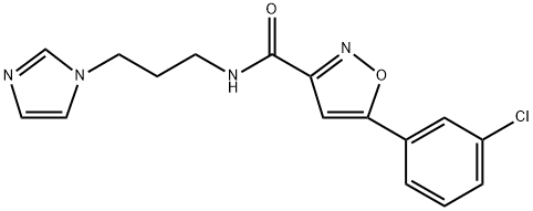 ISX-3|N-(3-(1H-咪唑-1-基)丙基)-5-(3-氯苯基)异恶唑-3-甲酰胺