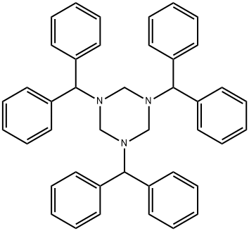 1,3,5-Triazine, 1,3,5-tris(diphenylmethyl)hexahydro- Structure