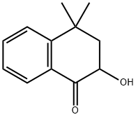 1(2H)-Naphthalenone, 3,4-dihydro-2-hydroxy-4,4-dimethyl- Struktur