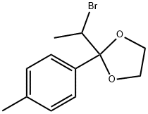 1,3-Dioxolane, 2-(1-bromoethyl)-2-(4-methylphenyl)- 结构式