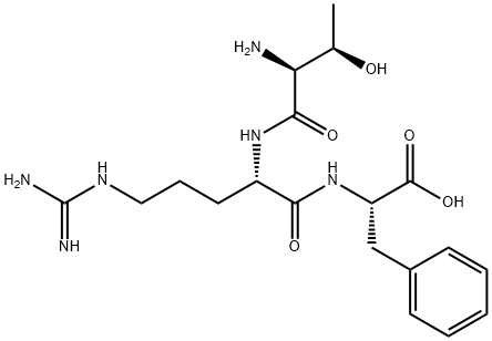 L-Phenylalanine, L-threonyl-L-arginyl- 化学構造式