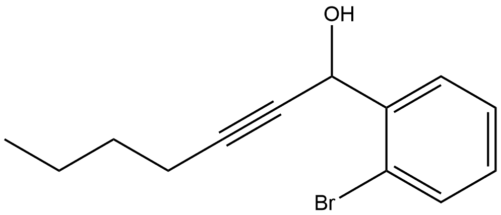 Benzenemethanol, 2-bromo-α-1-hexyn-1-yl-