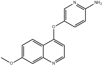 2-Pyridinamine, 5-[(7-methoxy-4-quinolinyl)oxy]-,913375-96-9,结构式