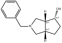 RAC-(3AR,4R,6AS)-2-苄基-八氢环戊[C]吡咯-4-醇, 913575-09-4, 结构式