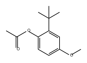 Phenol, 2-(1,1-dimethylethyl)-4-methoxy-, 1-acetate