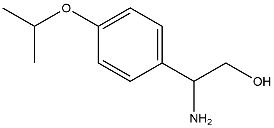 Benzeneethanol, β-amino-4-(1-methylethoxy)- Structure