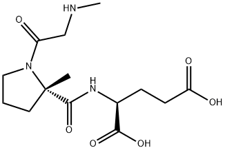 (S)-2-((S)-2-Methyl-1-(2-(methylamino)acetyl)pyrrolidine-2-carboxamido)pentanedioic acid,914249-36-8,结构式