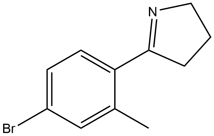 5-(4-Bromo-2-methylphenyl)-3,4-dihydro-2H-pyrrole Struktur