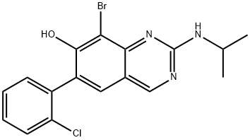 8-Bromo-6-(2-chlorophenyl)-2-(isopropylamino)quinazolin-7-ol Struktur