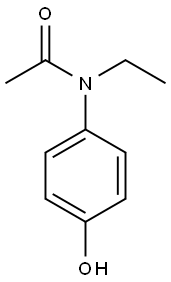 Acetamide, N-ethyl-N-(4-hydroxyphenyl)- Structure