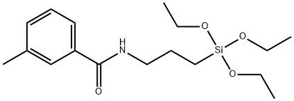 3-Methyl-N-(3-(triethoxysilyl)propyl)benzamide Struktur