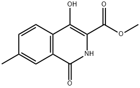 Methyl 4-hydroxy-7-methyl-1-oxo-1,2-dihydroisoquinoline-3-carboxylate 结构式