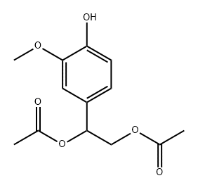 1,2-Ethanediol, 1-(4-hydroxy-3-methoxyphenyl)-, 1,2-diacetate