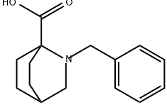 2-Azabicyclo[2.2.2]octane-1-carboxylic acid, 2-(phenylmethyl)- Structure