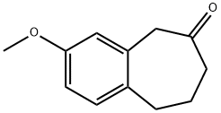 3-メトキシ-5,7,8,9-テトラヒドロ-6H-ベンゾシクロヘプテン-6-オン 化学構造式