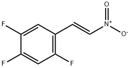 Benzene, 1,2,4-trifluoro-5-[(1E)-2-nitroethenyl]- Struktur