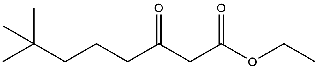 7,7-二甲基-3-氧代辛酸乙酯 结构式