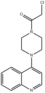 2-Chloro-1-(4-(quinolin-4-yl)piperazin-1-yl)ethanone Structure