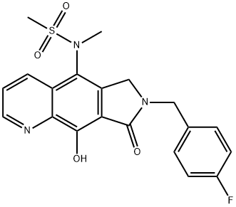 Methanesulfonamide, N-[7-[(4-fluorophenyl)methyl]-7,8-dihydro-9-hydroxy-8-oxo-6H-pyrrolo[3,4-g]quinolin-5-yl]-N-methyl-|化合物 GS-9160