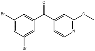 Methanone, (3,5-dibromophenyl)(2-methoxy-4-pyridinyl)- Struktur