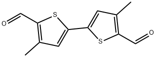 [2,2'-Bithiophene]-5,5'-dicarboxaldehyde, 4,4'-dimethyl- 化学構造式