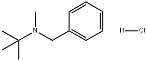 Benzenemethanamine, N-(1,1-dimethylethyl)-N-methyl-, hydrochloride (1:1) Structure