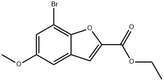 Ethyl 7-bromo-5-methoxy-1-benzofuran-2-carboxylate Structure