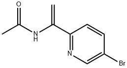 Acetamide, N-[1-(5-bromo-2-pyridinyl)ethenyl]- 化学構造式