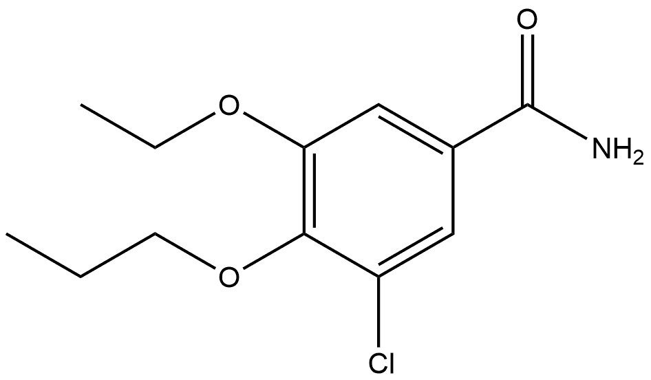 3-Chloro-5-ethoxy-4-propoxybenzamide,915883-27-1,结构式