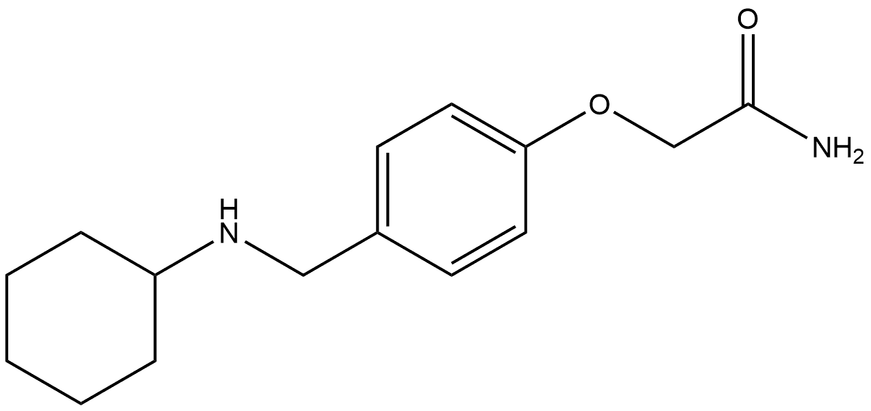 2-{4-[(cyclohexylamino)methyl]phenoxy}acetamide Structure