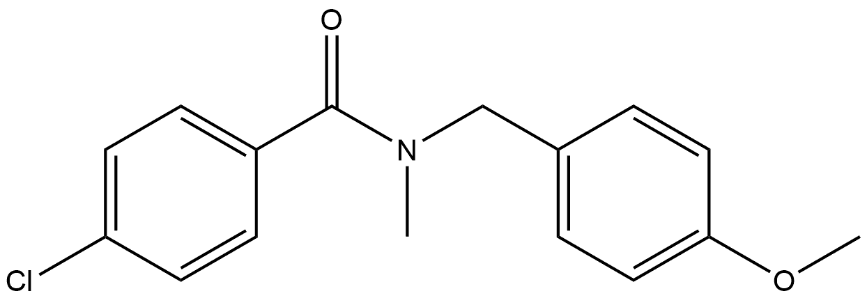 4-Chloro-N-[(4-methoxyphenyl)methyl]-N-methylbenzamide 化学構造式