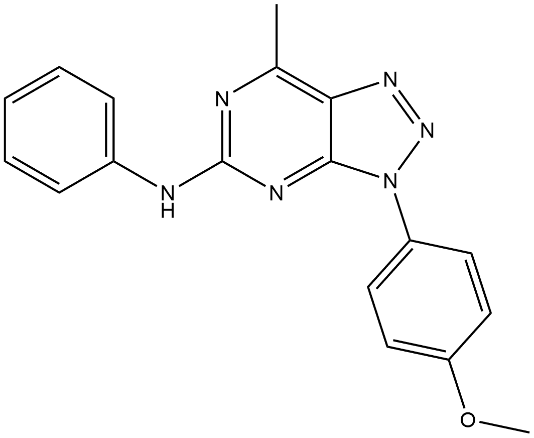 3-(4-Methoxyphenyl)-7-methyl-N-phenyl-3H-1,2,3-triazolo[4,5-d]pyrimidin-5-amine Structure