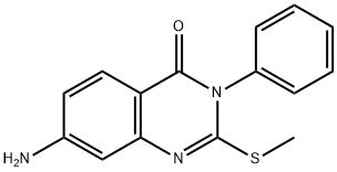 7-Amino-2-(methylthio)-3-phenylquinazolin-4(3H)-one Structure