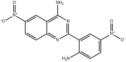 2-(2-Amino-5-nitrophenyl)-6-nitroquinazolin-4-amine Structure