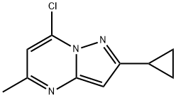 7-chloro-2-cyclopropyl-5-methylpyrazolo[1,5-a]pyrimidine Structure