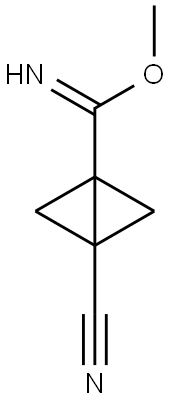 Bicyclo[1.1.0]butane-1-carboximidic acid, 3-cyano-, methyl ester 结构式