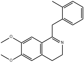 6,7-Dimethoxy-1-(2-methylbenzyl)-3,4-dihydroisoquinoline Structure
