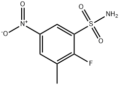 Benzenesulfonamide, 2-fluoro-3-methyl-5-nitro- Struktur