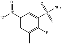 Benzenesulfonamide, 2-fluoro-3-methyl-5-nitro-,916737-69-4,结构式