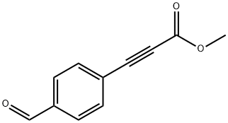 2-Propynoic acid, 3-(4-formylphenyl)-, methyl ester Struktur