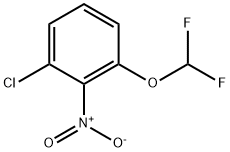 Benzene, 1-chloro-3-(difluoromethoxy)-2-nitro- 结构式