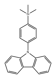 9H-Carbazole, 9-[4-(trimethylsilyl)phenyl]- 结构式