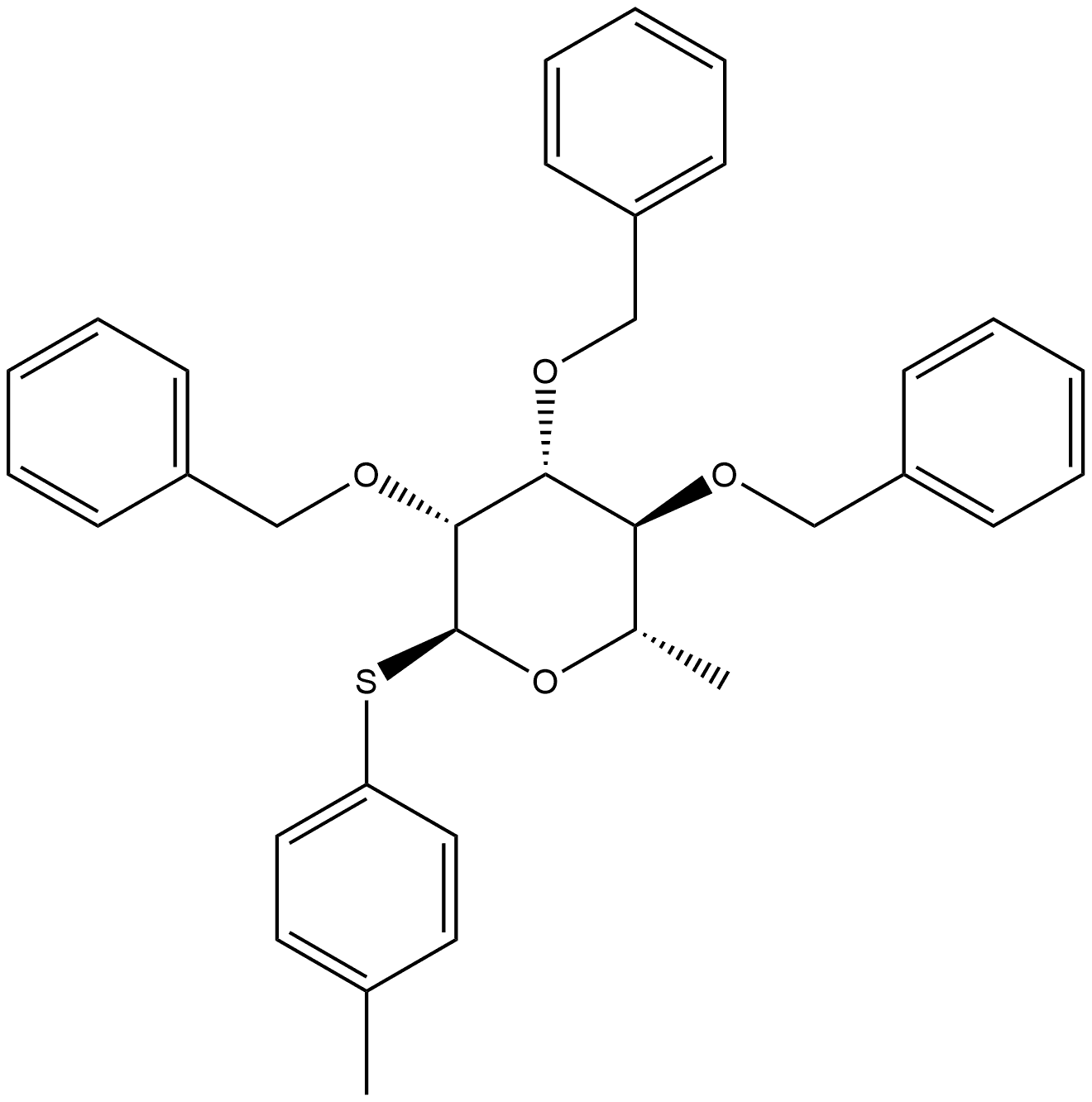 α-L-Mannopyranoside, 4-methylphenyl 6-deoxy-2,3,4-tris-O-(phenylmethyl)-1-thio-